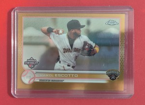 2022 Topps Pro Debut Chrome Maikol Escotto 13/50 GOLD refractor card Pirates