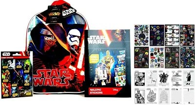  Star Wars Set - 3D Kinder Rucksack Kita Tasche - ca. 25x31x10cm - +Sticker Heft - Bild 1 von 4