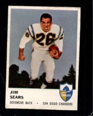 1961 FLEER #164 JIM SEARS VG+ CHARGERS *X105579 - Image 1 of 2