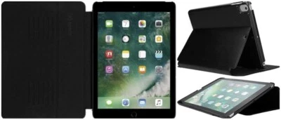 Genuine Speck Black Leather Folio Case - iPad Pro 9.7" 2018, iPad Air and Air 2 - Image 1 of 4