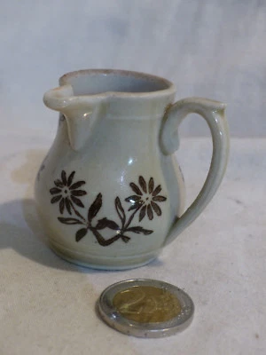 pot st uze sepia  verseur ancien miniature dinette maison poupée - Photo 1/4