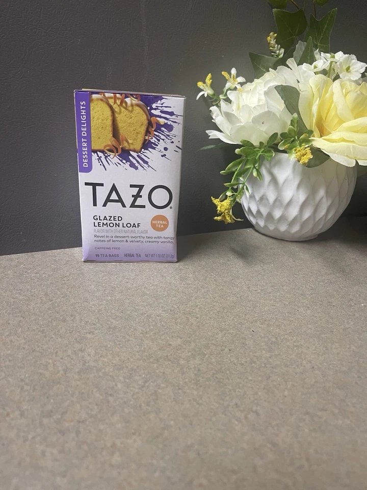 TAZO Dessert Delights té negro, pan de limón esmaltado, con cafeína, bolsas de té 15 Cou Foto 1 de 1
