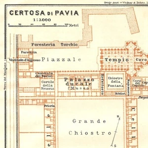 Certosa di Pavia  (La chartreuse de Pavie) - Italie - Carte ancienne 1906 - Foto 1 di 2