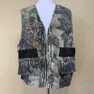 Vintage Sports Afield Vest Mens L Brown Realtree Camo Hunting Game Pouch 52649 - Picture 1 of 6
