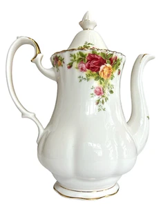 Royal Albert - Old Country Roses - Bone China Coffee Pot with Lid - Picture 1 of 2