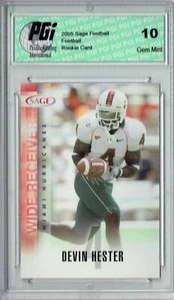 Devin Hester 2005 Sage Glossy #24 HOF Chicago Bears Rookie Card PGI 10 - Picture 1 of 1