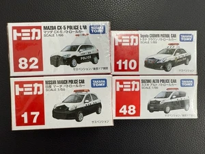Tomica Police Vehicle Crown Alto March Cx-5 110 48 17 82 Mazda Suzuki Patrol Ca - Picture 1 of 2
