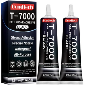 Schwarzer T7000 Kleber für Handys, 25 ML X 2 Handykleber, Displaykleber für - Bild 1 von 12