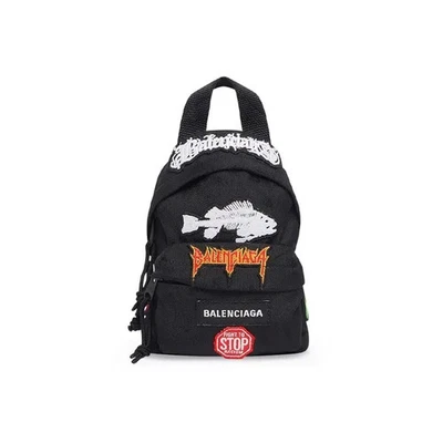 Bolso Bandolera Balenciaga Explorer Poliamida Mini Para Hombre Negro 5.5x2.1x7.8 pulgadas Foto 1 de 4