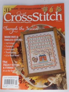 Just Cross Stitch magazine Fall 2025 Cozy Autumn; Foliage, Pumpkins, Landscapes - Picture 1 of 1