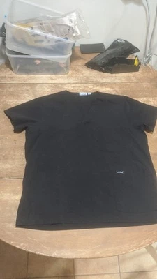 Blusa Médica Landau Mujer Negra Cuello en V Pequeña 65% Poliéster 35% Algodón Foto 1 de 4