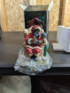 Vintage Sears And Roebuck Christmas Handpainted Stocking Holder Santa Clause - Picture 1 of 4