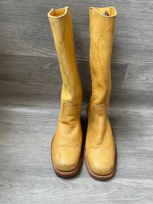 Vintage frye campus western square toe banana 14l cow boy  boots womens sz 9M - Image 1 of 4