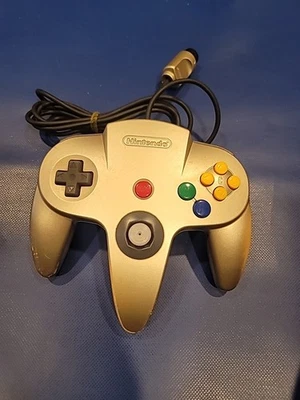 Official Nintendo 64 N64 Gold Limited Edition Authentic NUS-005 OEM - Tested - Image 1 of 4