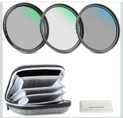 NEEWER 72mm UV CPL ND4 Kit de Filtro Conjunto de Vidrio Óptico con Estuche Rígido para Lente de Cámara Foto 1 de 4