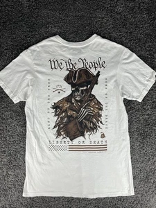 Haubitze "Freiheit oder Tod" 1776 weißes T-Shirt Herren Größe Large Patriot, Grunt - Bild 1 von 8