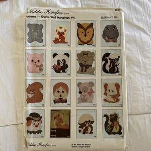 Vintage Kiddie Komfies pattern Elephant 112 Complete Quilt/Wall hanging/Applique - Picture 1 of 7