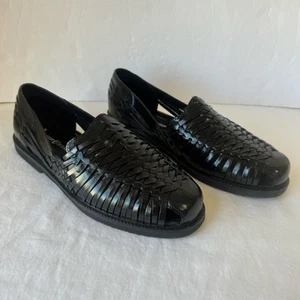 Neu im Karton Deer Stags Antonio geflochtene Lederschuhe Halbschuhe Sandalen 10,5 schwarz - Bild 1 von 11