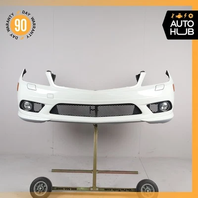08-11 Conjunto de cubierta de parachoques delantero deportivo Mercedes W204 C350 C300 AMG blanco OEM Foto 1 de 4