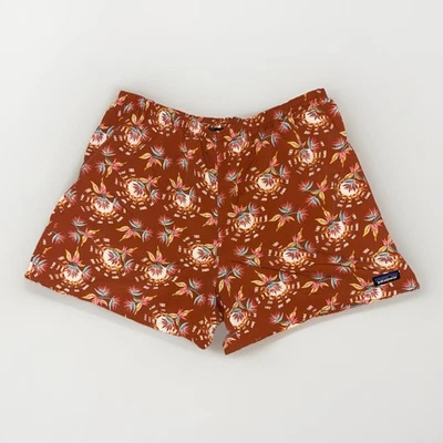 PATAGONIA Hombre Bolsos Pantalones Cortos 5” Floral Estampado Hawaiano Naranja XL Forrado Foto 1 de 4