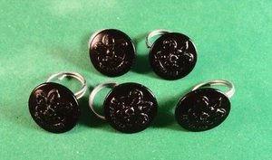 5 botones de camisa de uniforme vintage BSA Be Prepared con anillos "O" - Imagen 1 de 6