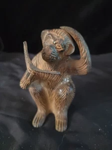 Vintage Cast Iron Monkey Reading A Book Beautiful - Picture 1 of 7