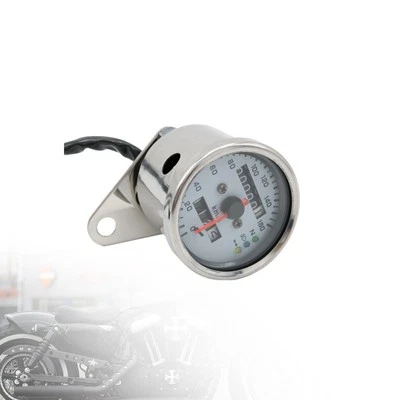 Doble Odómetro LED Velocímetro Medidor 0-160KMH para Moto 12V Universal Foto 1 de 4
