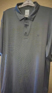 Callaway Polo Shirt Mens XL Gray  Short Sleeve Opti Dri Golf Casual New D25  - Picture 1 of 4