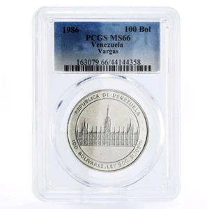 Venezuela 100 bolivares Birthday of Jose Maria Vargas MS66 PCGS silver coin 1986 - Picture 1 of 2