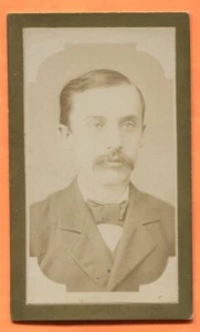 CDV Anamosa, IA, Portrait of a Young Man, by Mott, circa 1870s Backstamp - Picture 1 of 3