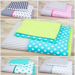 2 or 4 pc pcs COT BEDDING SET DUVET QUILT PILLOW COVERS + FILLING for cot 60x120 - Picture 1 of 18