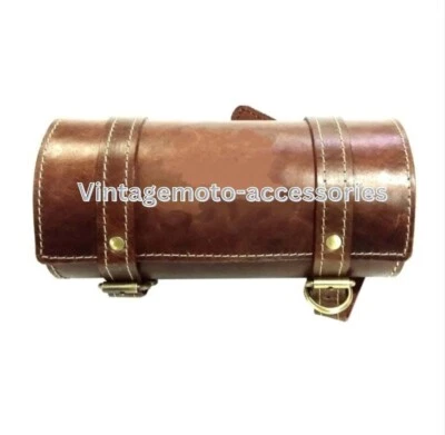 Fit For Royal Enfield Interceptor Meteor Himalayan Reborn Pure Leather Tool Bag - Image 1 of 4