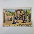 Late 1800's Haverly's Theatre Play The World Trade Card $2.00 Ship NR
