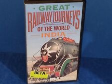 ULTRA RARE Great Railways of the World India BETAMAX VIDEO CASSETTE IN VGC