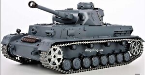 Heng long 1/16 RC Tank German Panzer IV F2  RTR BB & IR Battle  PRO !  UK