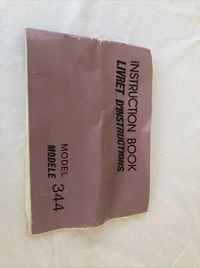 Janome Model 344 sewing machine manual - Picture 1 of 6