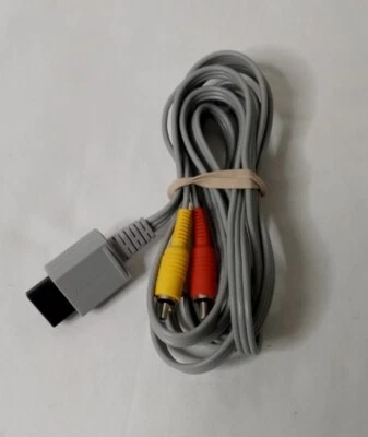 Nintendo Wii Audio Video AV Composite Cord 3 RCA (Yellow, Red, White) Cable - Image 1 of 4