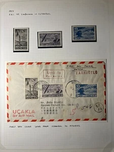 1954 Turkey Airmail First Day Cover FDC Istanbul to Athens Greece - Picture 1 of 2