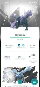 - Shiny Kyurem with White Special Background - P T C - Description - Afbeelding 1 van 1