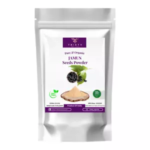 Trixty Jambu Jamun Samen Pulver Eugenia Jambolana Kräuterergänzung 70gm - Bild 1 von 3