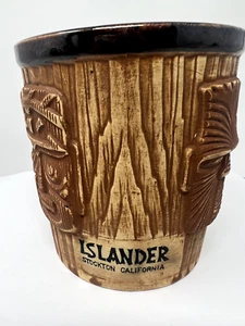 Vintage Islander Stockton California Tiki Becher Hawaiian Sammler Display Keramik - Bild 1 von 10