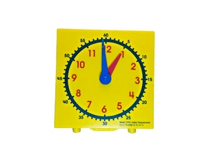 Mini Clock 5” Learning Teaching Homeschool Judy Time Instructo Educational Tool - Picture 1 of 4