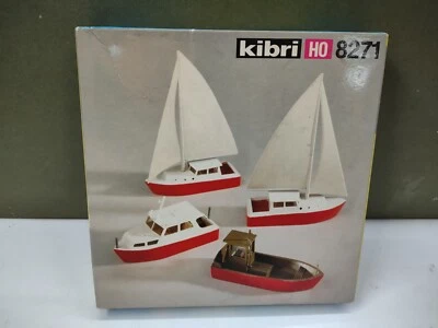 Kibri 8271 X4 Sailing & Motor Boat Self Build Kit 1/87 Scale HO Scale - Image 1 of 4