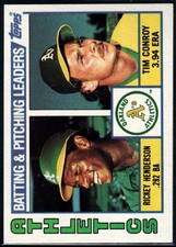 1984 Topps Baseball ( 1 - 200 ) Pick Your Card Complete Your Set