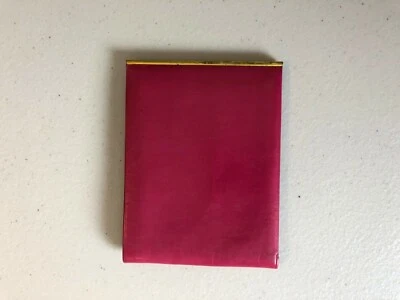 NUEVA Cartera Vintage King Cuero Fino Delgada Rosa Rosa Caliente Shabby Chic Años 50’s Foto 1 de 4