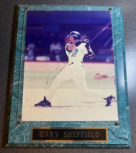 Gary Sheffield 8x10 Photo Auto Plaque Florida Marlins 🔥 - Picture 1 of 1