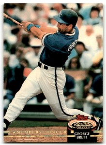 1992 STADIUM CLUB GEORGE BRETT KANSAS CITY ROYALS #609