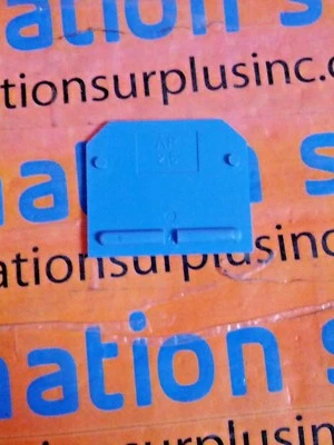 WEIDMULLER AP SAK-2.5 KRG BLUE TERMINAL END PLATE NEW QUANTITY!! - Image 1 of 2