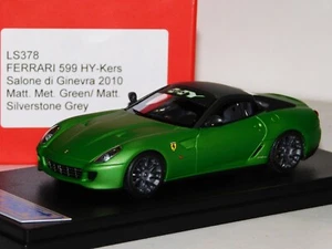 FERRARI 599 HY-KERS SALONE DI GINEVRA 2010 MET. LOOKSMART LS378 VERDE MATE 1/43 - Imagen 1 de 1