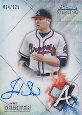 2021 Bowman Sterling Prospect Autographs Wave Refractors #BSPAJS Jared Shuster